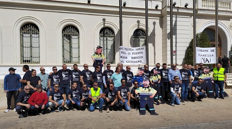 Agentes de Policía Local se manifiestan por la seguridad en El Puerto de Santa María