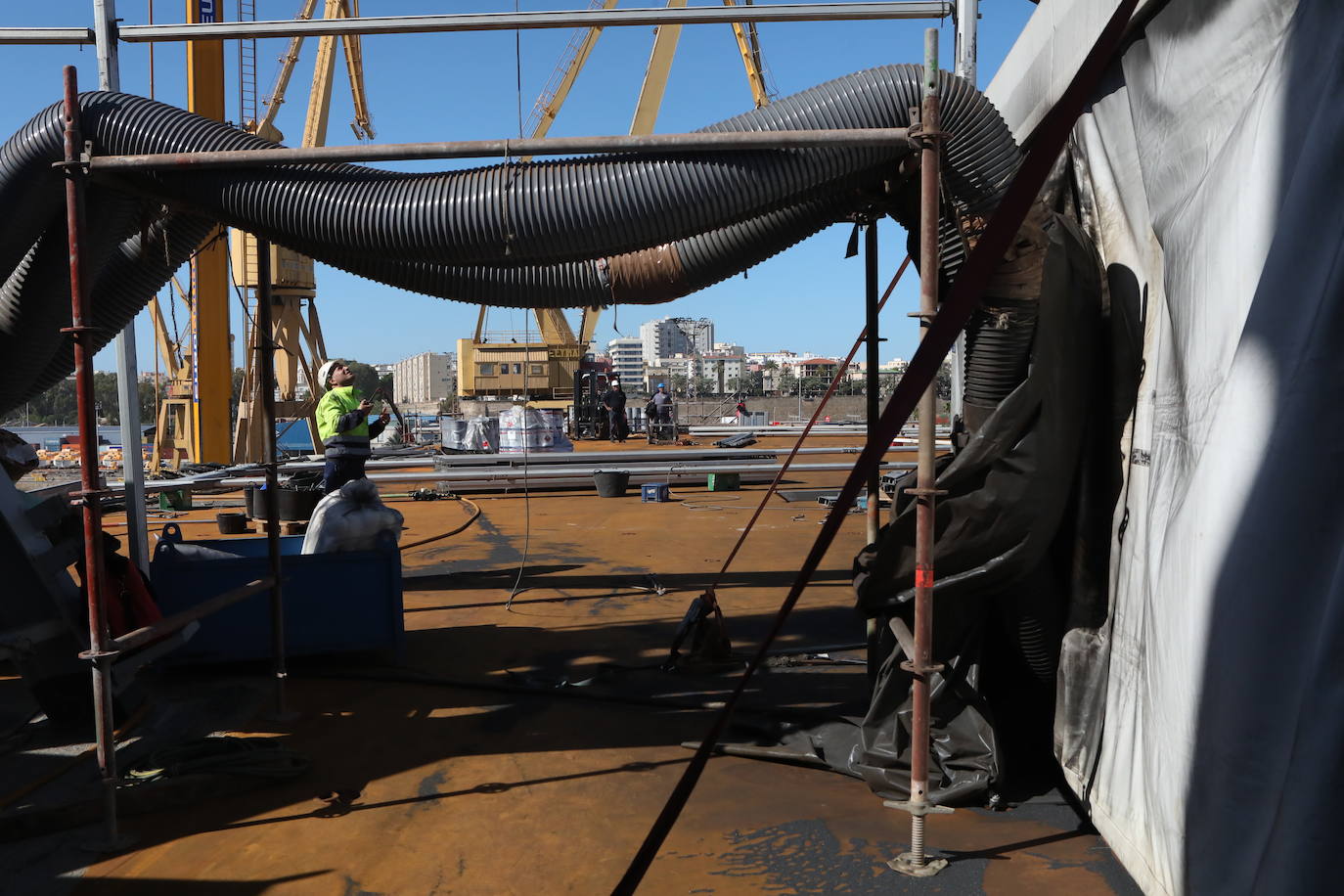 En imágenes: Así son las obras a las que se está sometiendo el portaeronaves &#039;Juan Carlos I&#039;