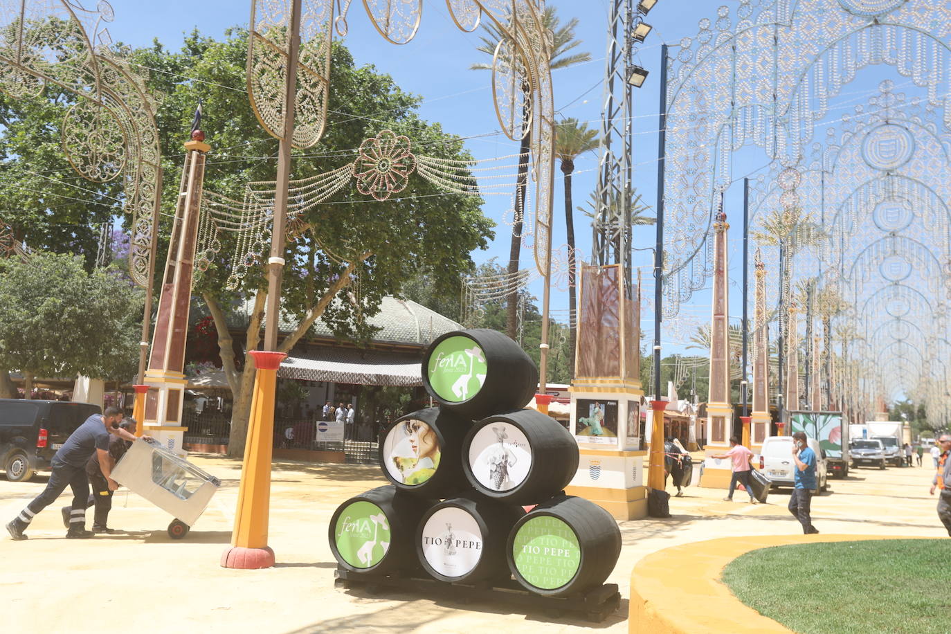 Fotos Todo listo para la Feria de Jerez 2023