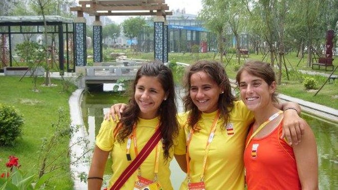 Yurena Panadero junto a compañeras de selección