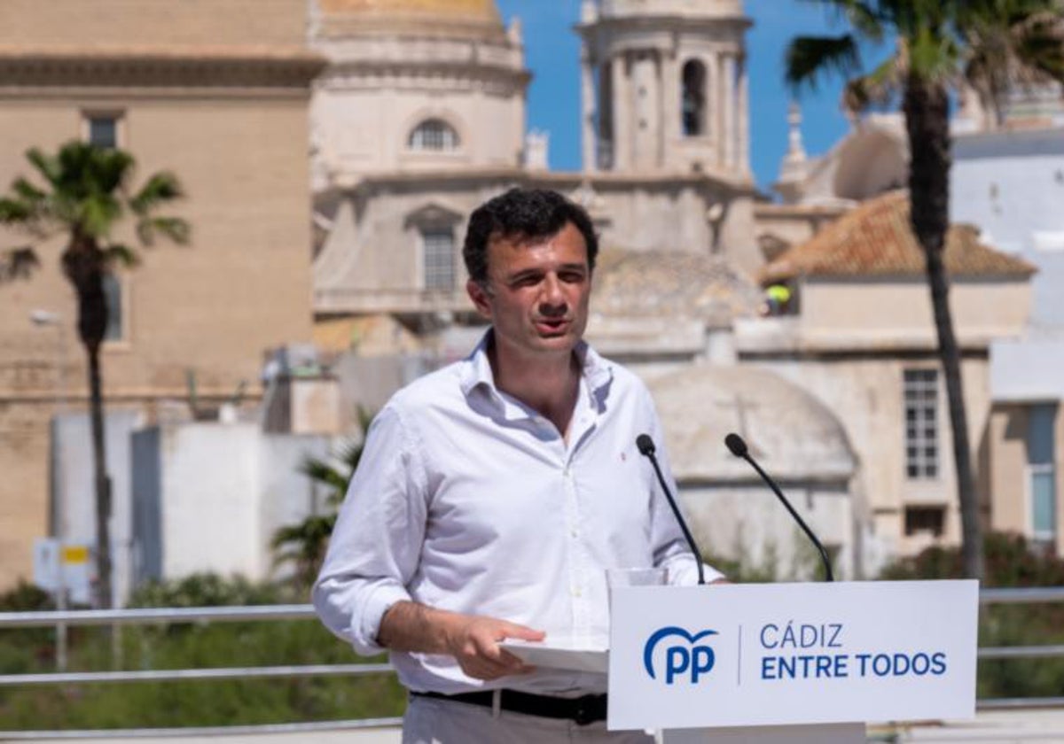 El candidato del PP Bruno García.