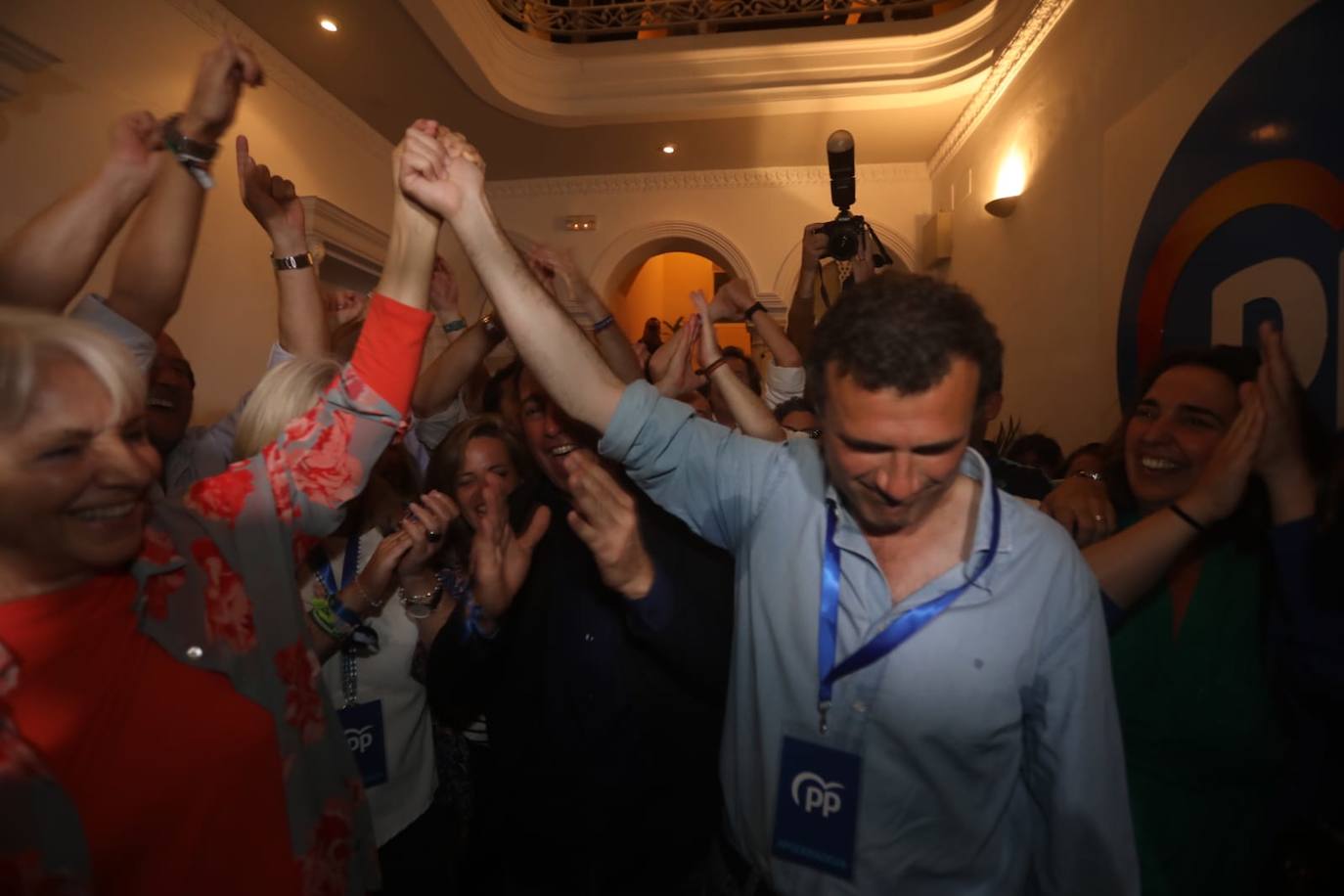 Fotos: Bruno García celebra la victoria del PP en Cádiz capital