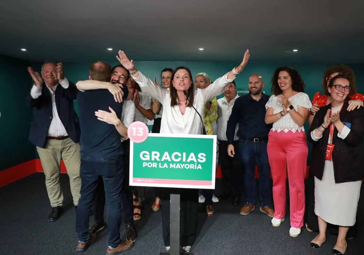 Patricia Cavada celebra el triunfo en las elecciones
