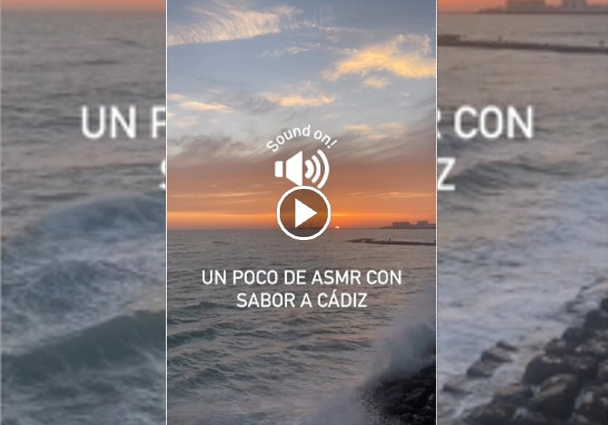 ASMR: relajarse con el sonido de las olas y el mar de Cádiz