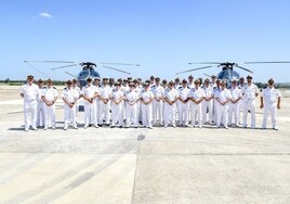 La sexta escuadrilla de helicópteros de la Flotilla de Aeronaves pone fin en Rota a su servicio en la Armada