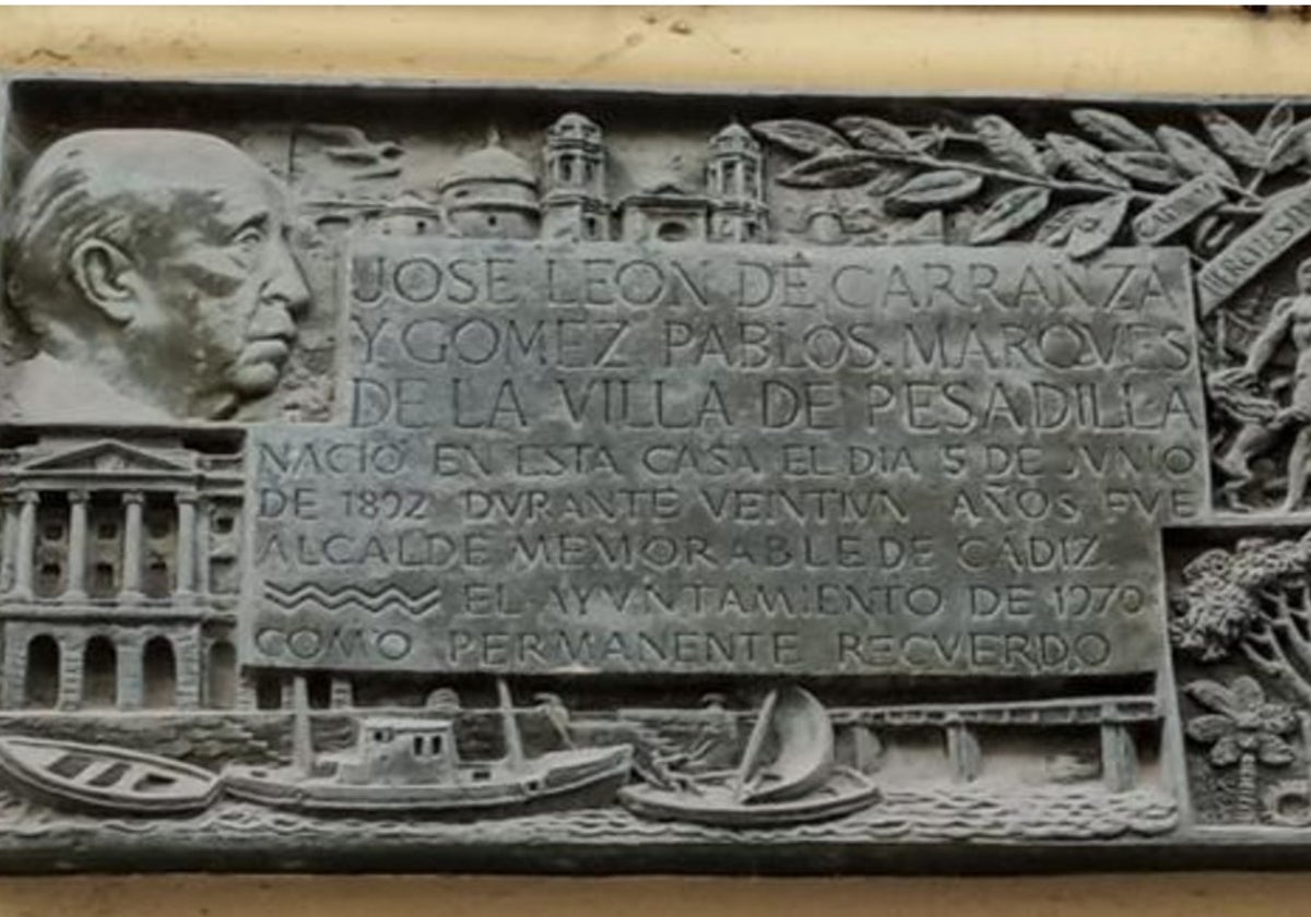 Placa a José León de Carranza