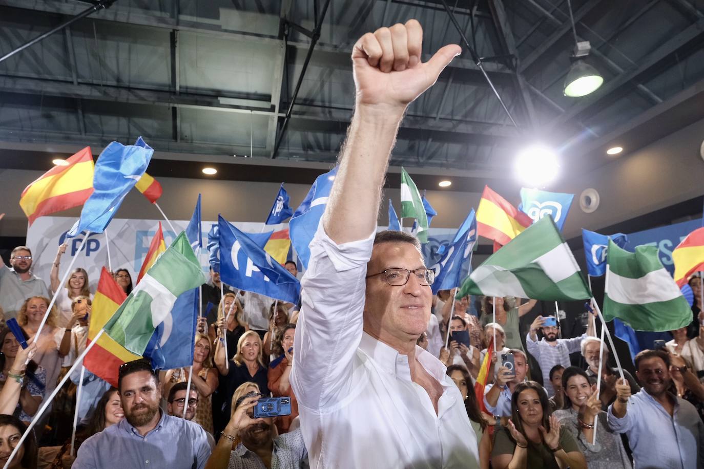 Fotos: Mitin de Feijóo en Cádiz