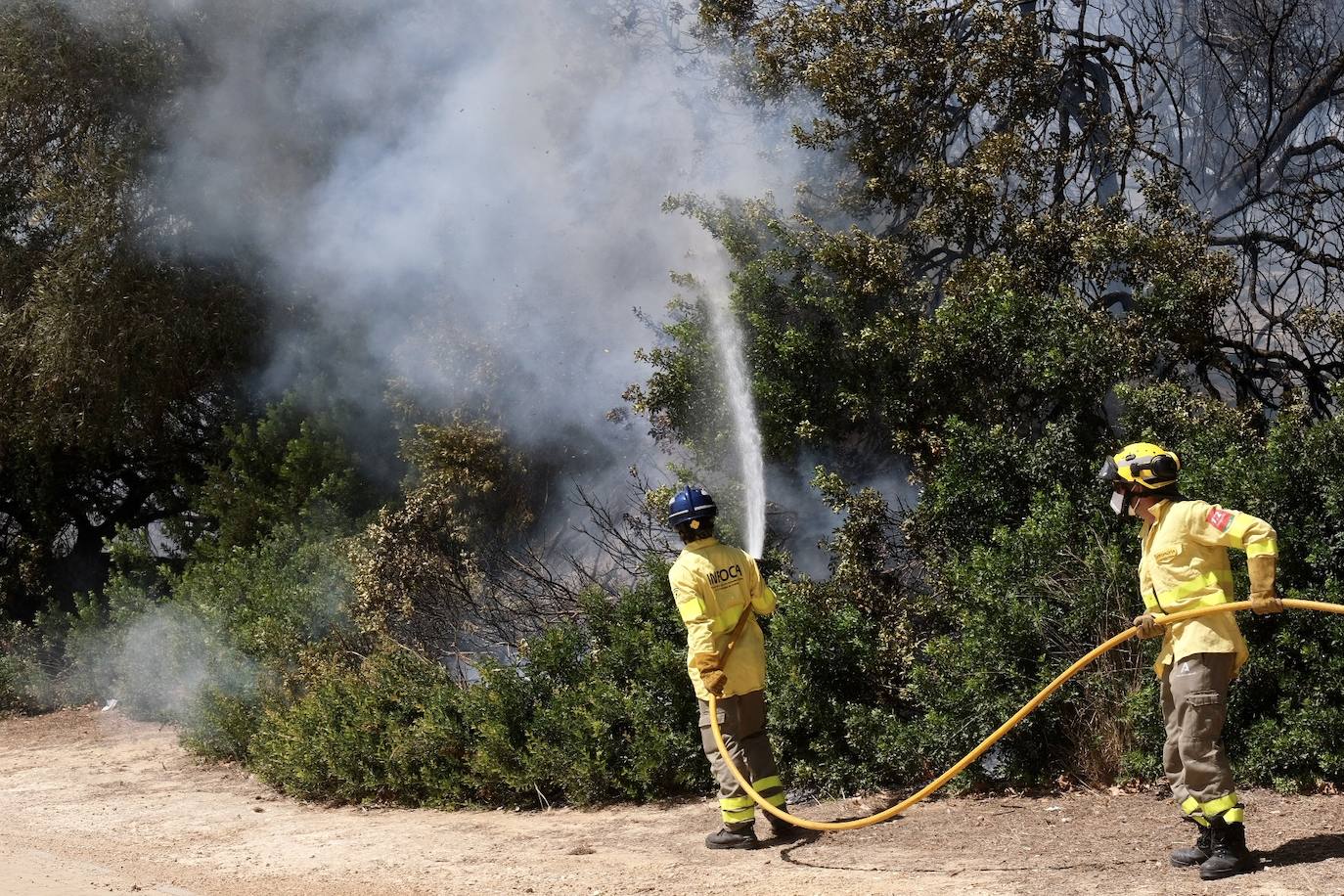Fotos: el incendio en las Canteras de Puerto Real, en imágenes