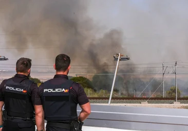 FOTOS: Fuego en el Tiro Pichón, en El Puerto