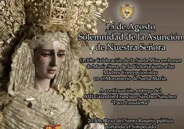 Actos y cultos cofrades del15 de agosto en Cádiz