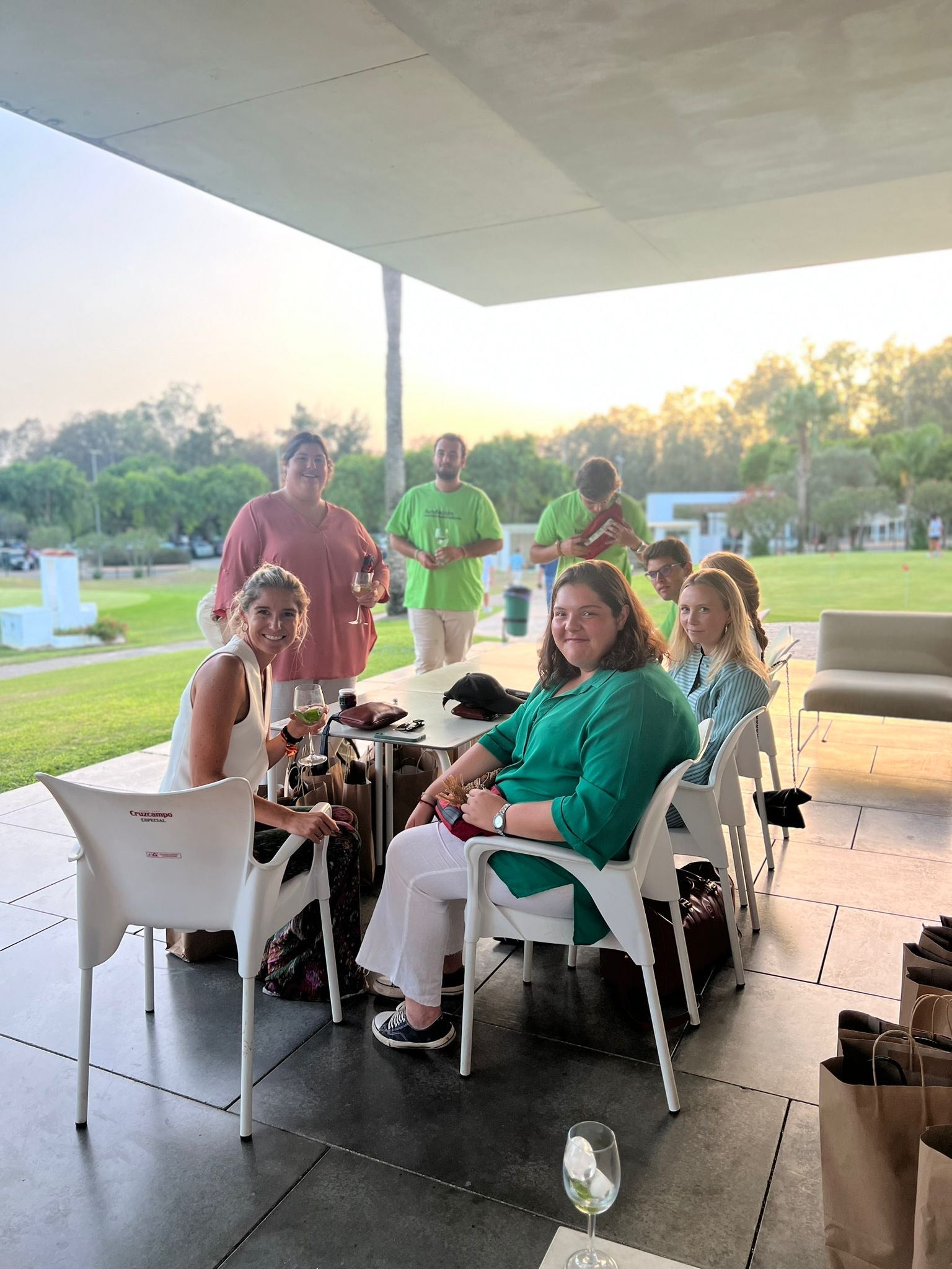 Concha del Pino, Myriam Maestre, María del Pino y Leonora Sisseck