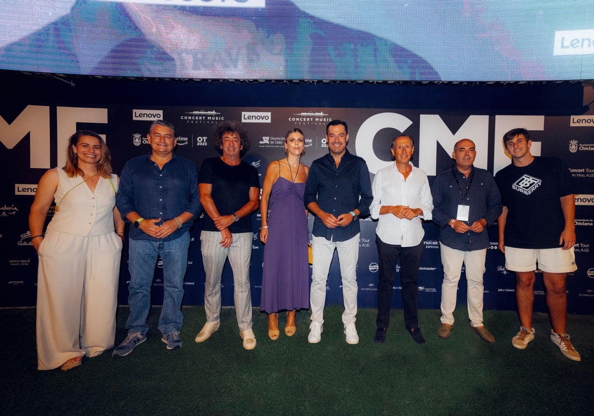 Juanma Moreno, presidente de la Junta de Andalucía, visita Concert Music Festival 2023