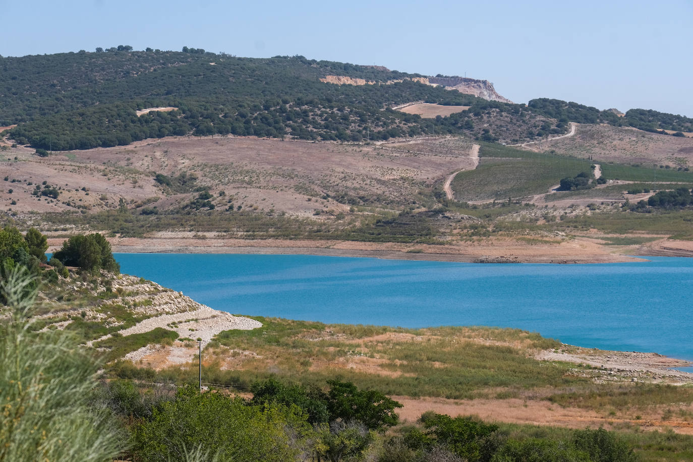 Fotos: El alarmante estado del embalse de Guadalcacín