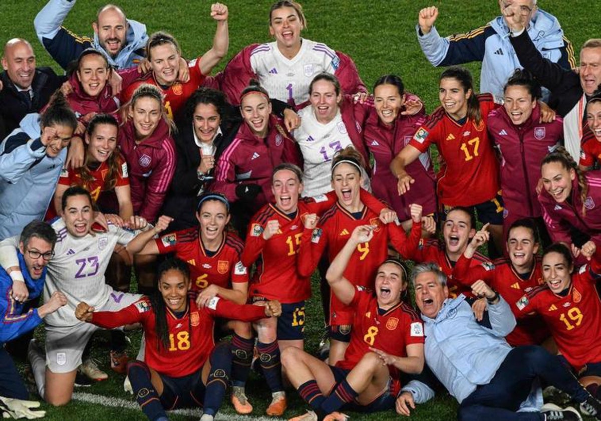 España celebra el pase a la final del Mundial