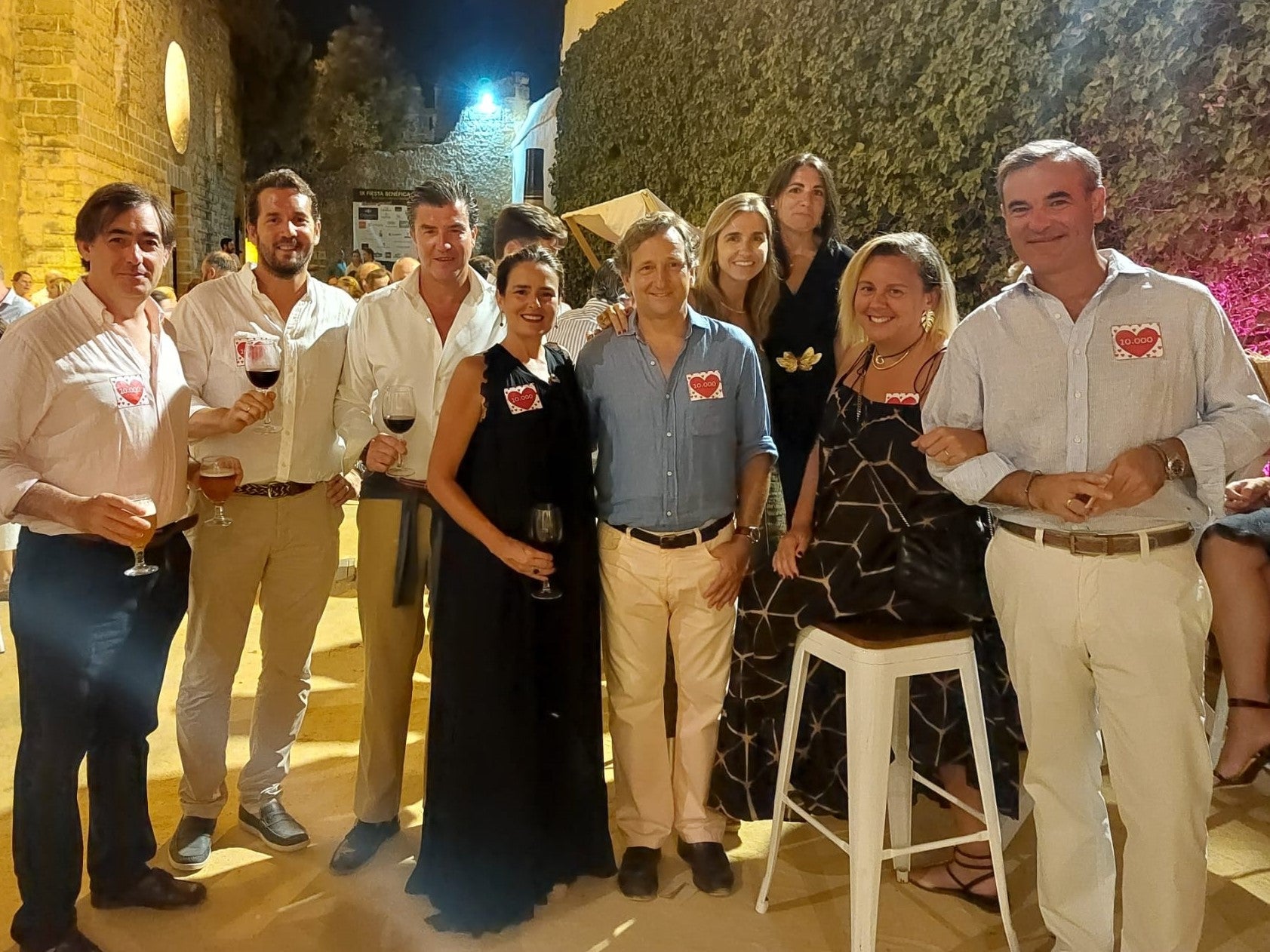 Fernando Medina, José Antonio Arribas, David Castillo y Sra, Jaime Vallarino, Almudena Cambas, Marta Bedoya, Isabel Marqués e invitado