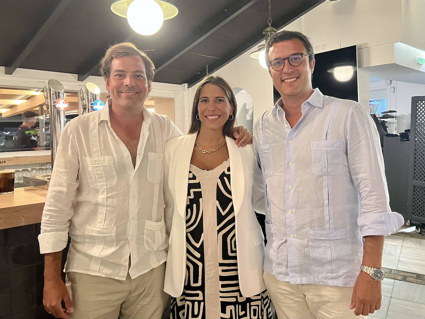 Nacho Guerrero, Alessandra Palacios y Alfonso Casal