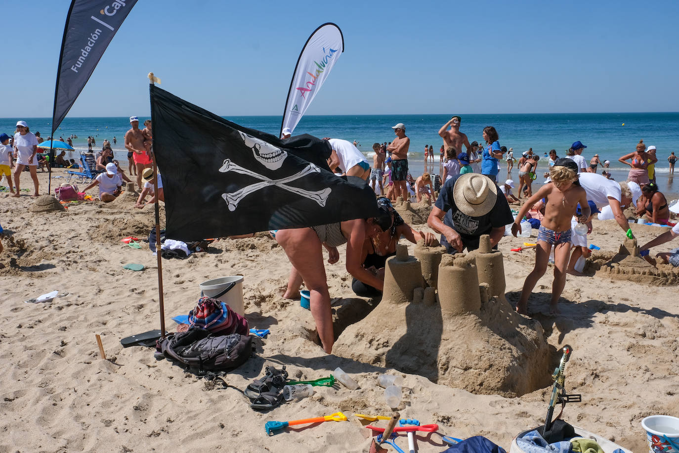 Fotos: el concurso de castillos de arena en la playa de Cádiz