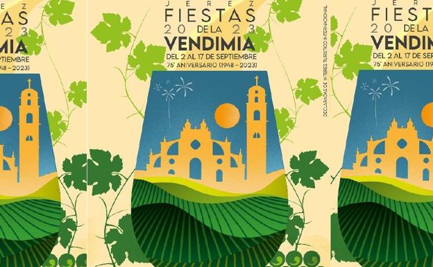 Cartel anunciador de las Fiestas de la Vendimia 2023