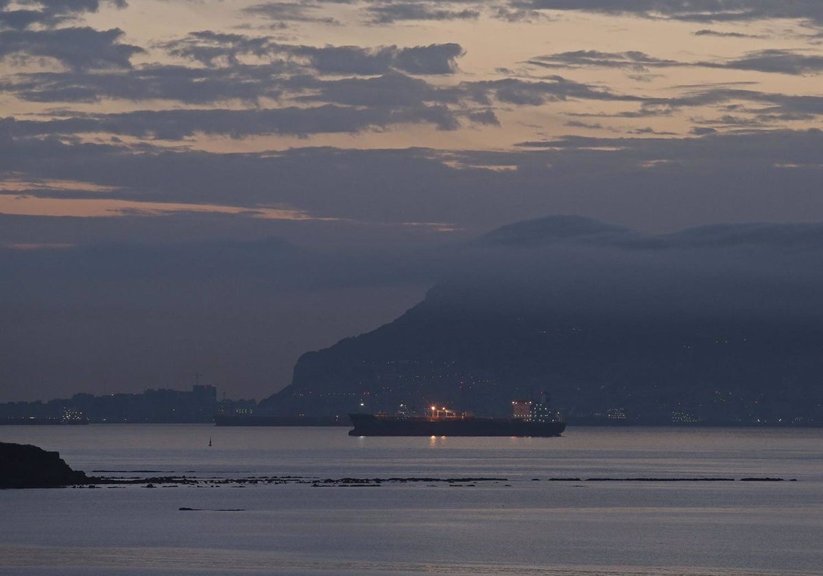 Vista del Peñón de Gibraltar.