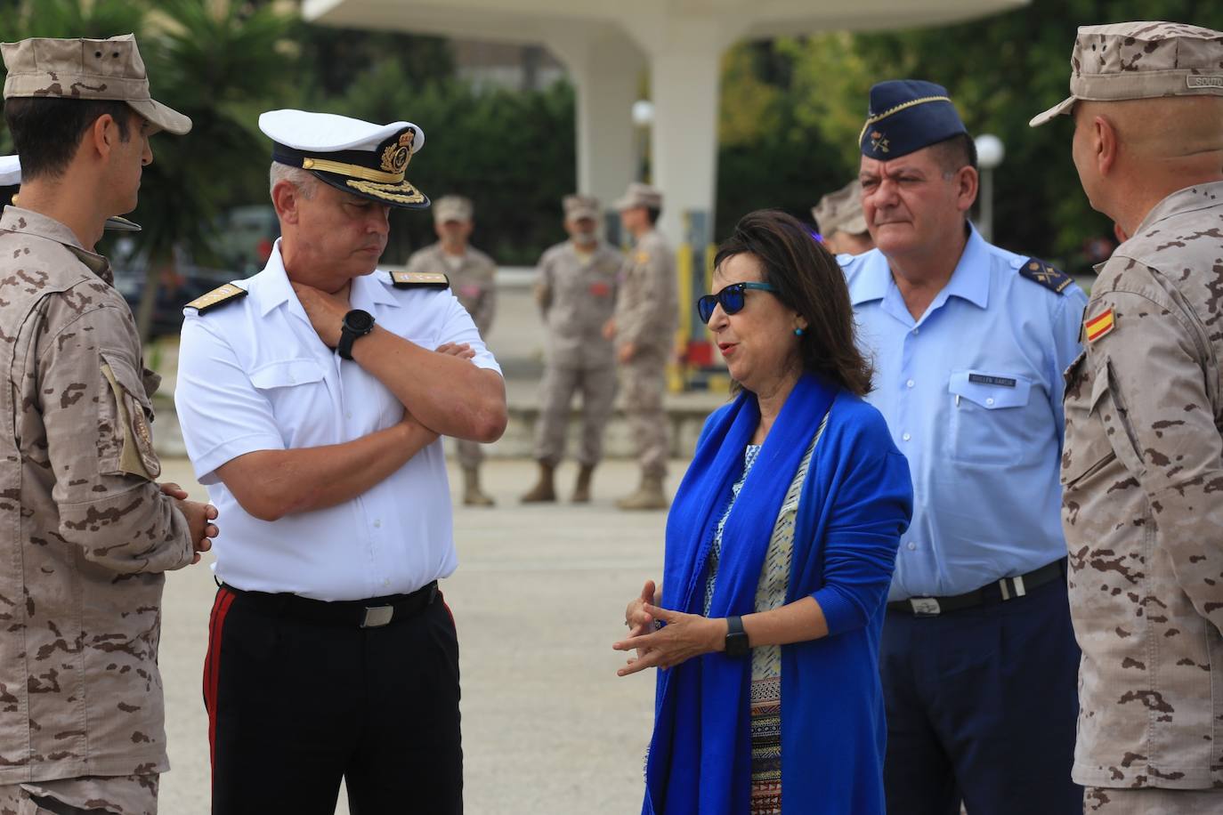Fotos: Visita de Margarita Robles al Real Observatorio y al &#039;Tercio de la Armada&#039; de San Fernando