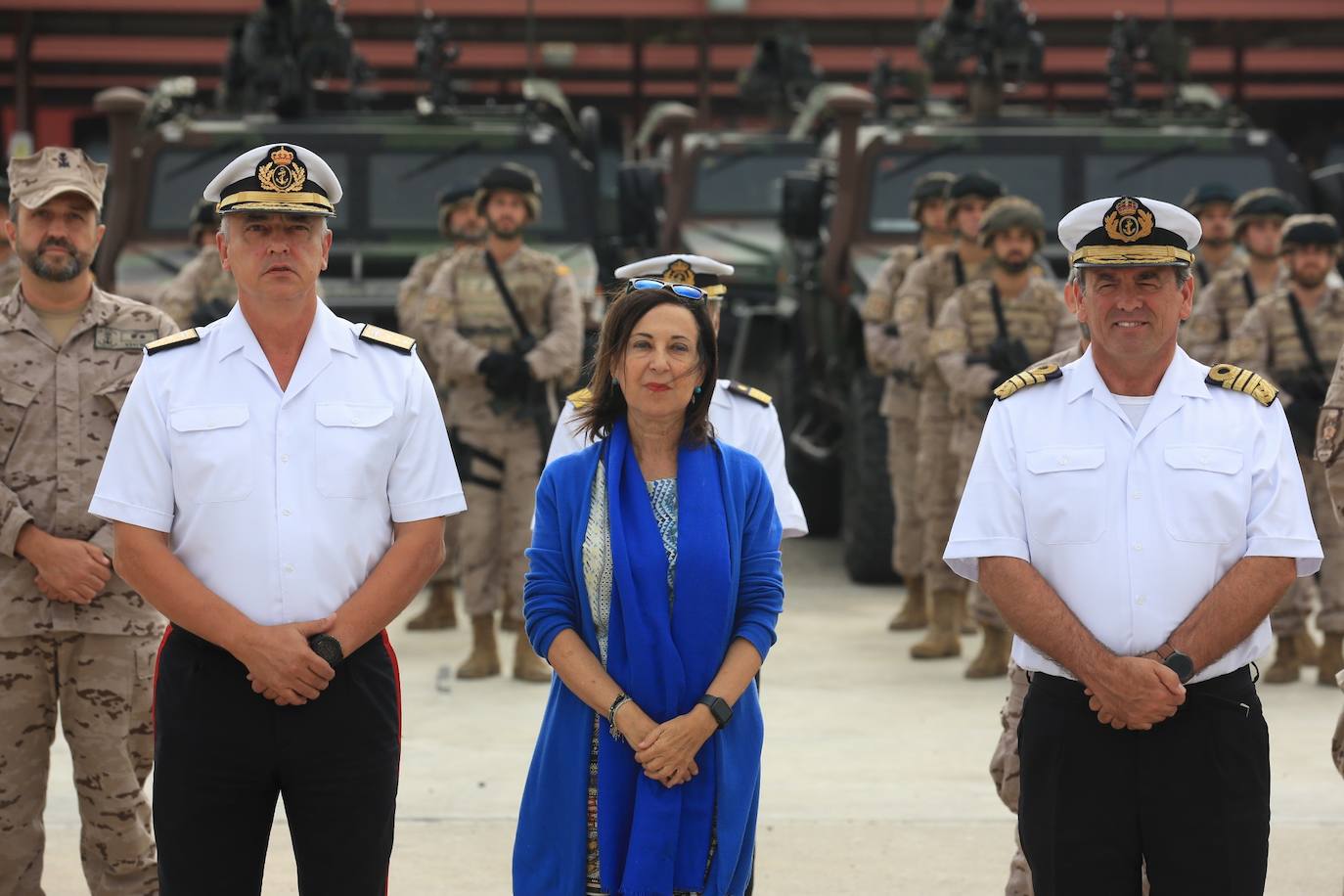 Fotos: Visita de Margarita Robles al Real Observatorio y al &#039;Tercio de la Armada&#039; de San Fernando