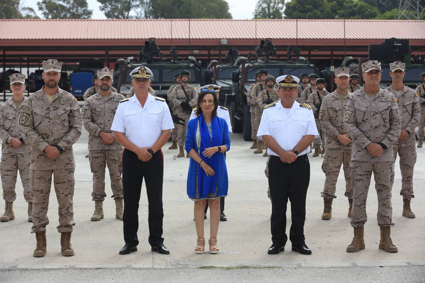 Fotos: Visita de Margarita Robles al Real Observatorio y al &#039;Tercio de la Armada&#039; de San Fernando