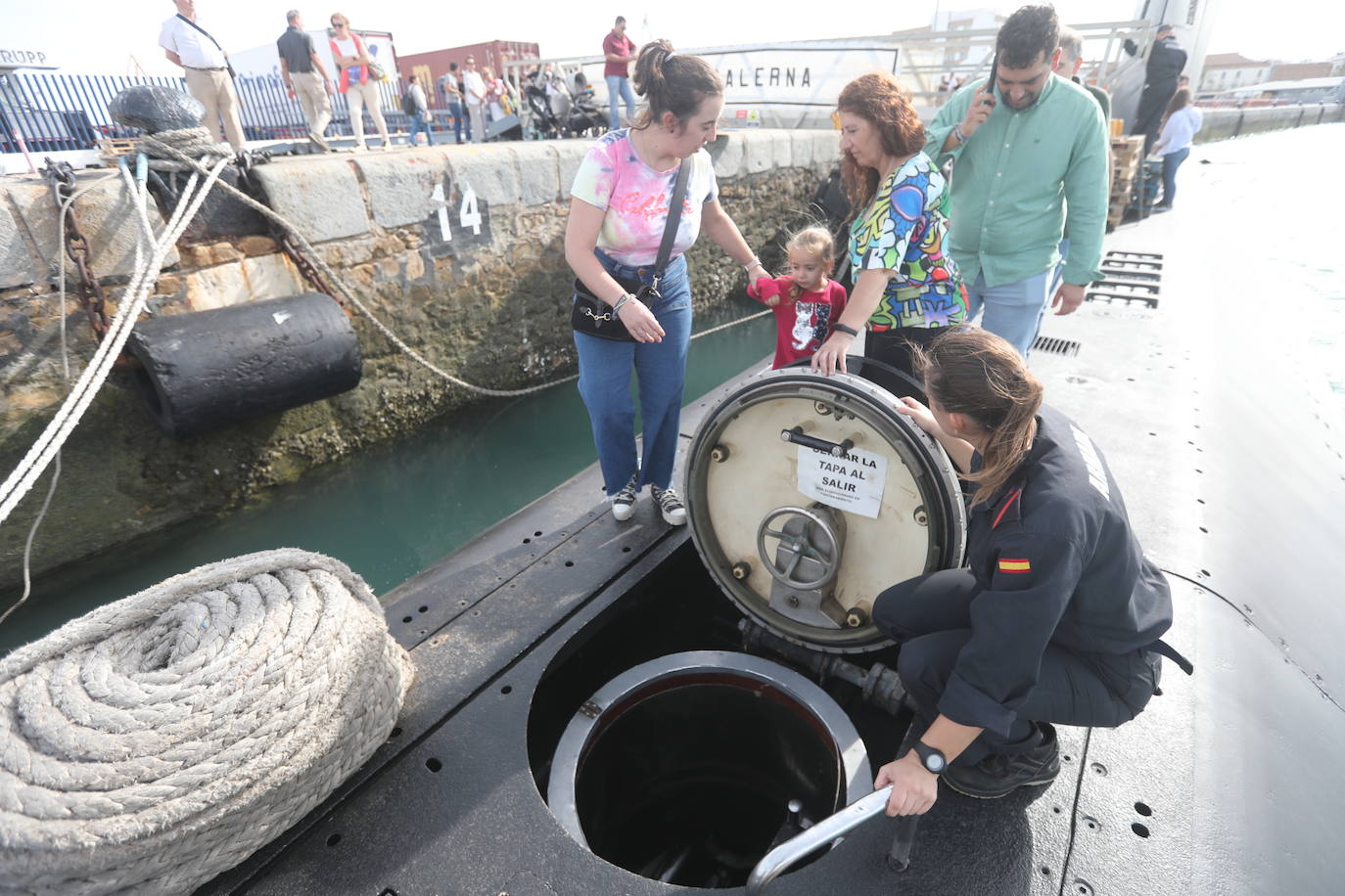 Fotos: El submarino de la Armada, &#039;Galerna&#039;, llega a Cádiz
