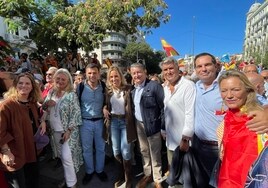 El Partido Popular de Cádiz se vuelca con Alberto Núñez Feijóo en Madrid
