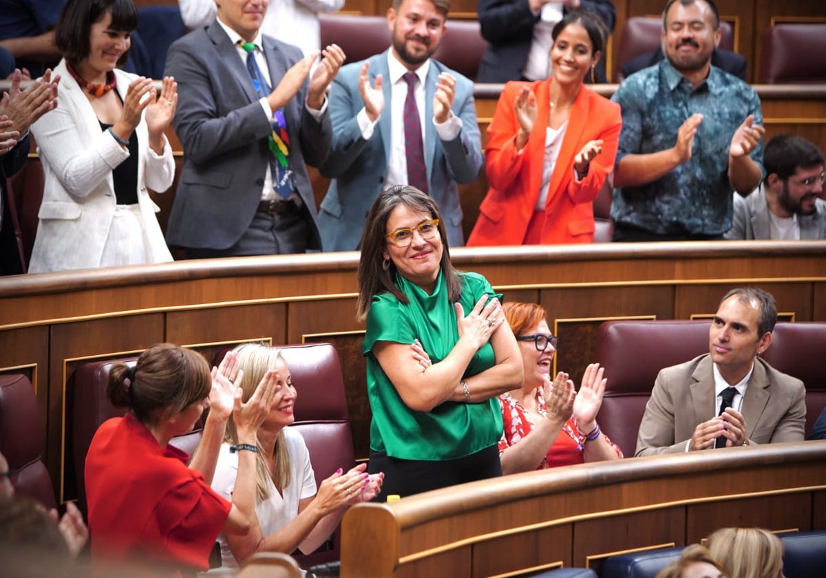 La diputada gaditana de Sumar Esther Gil de Reboleño.