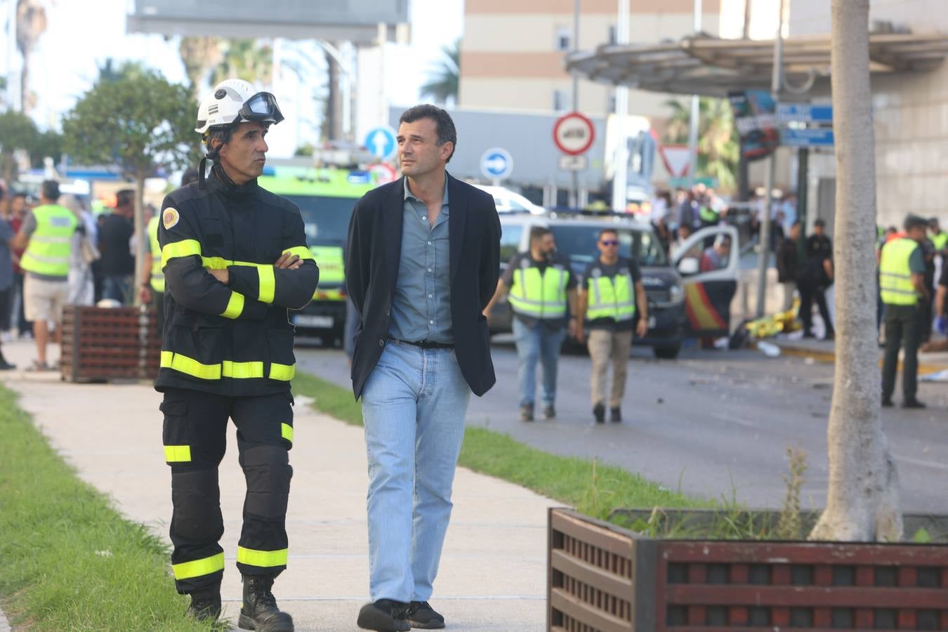 Fotos: Grave accidente de tráfico en Cádiz