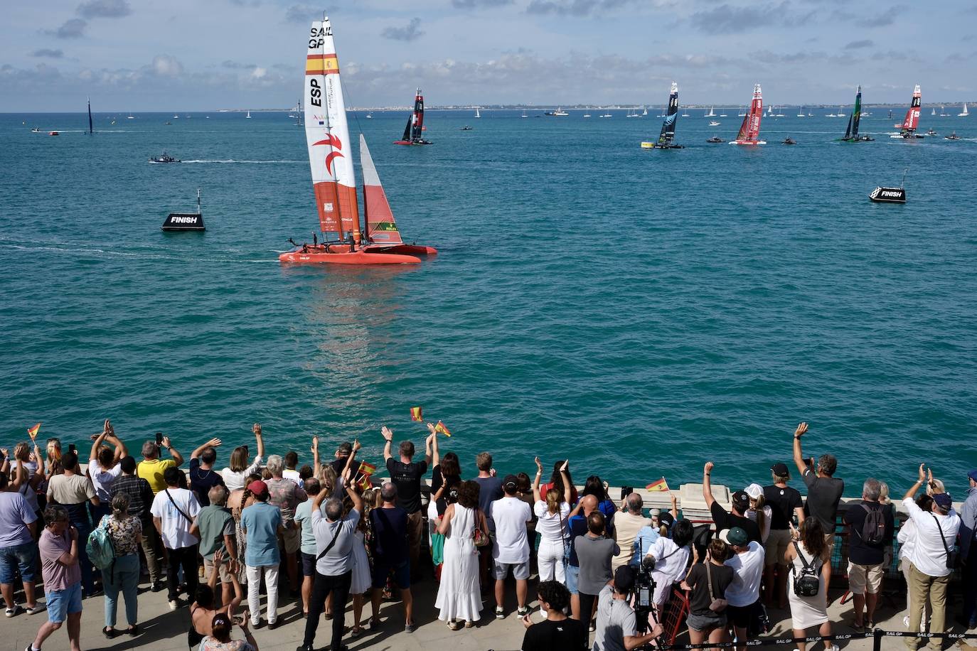 Fotos: Así ha sido la última jornada de SailGP en Cádiz