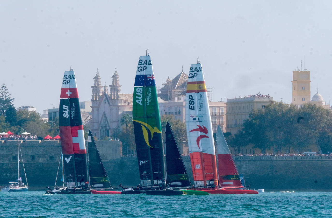 Fotos: Así ha sido la primera jornada de SailGP en Cádiz