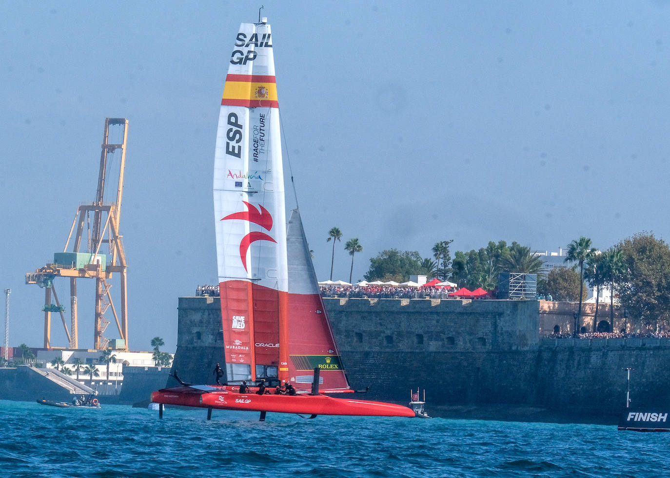 Fotos: Así ha sido la primera jornada de SailGP en Cádiz