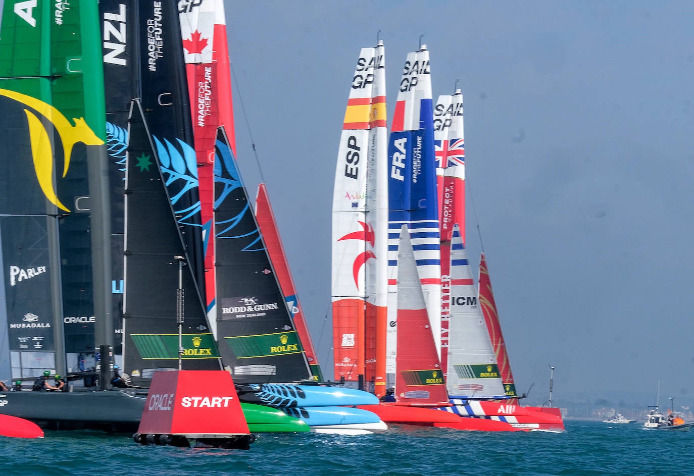 Fotos: Así ha sido la primera jornada de SailGP en Cádiz