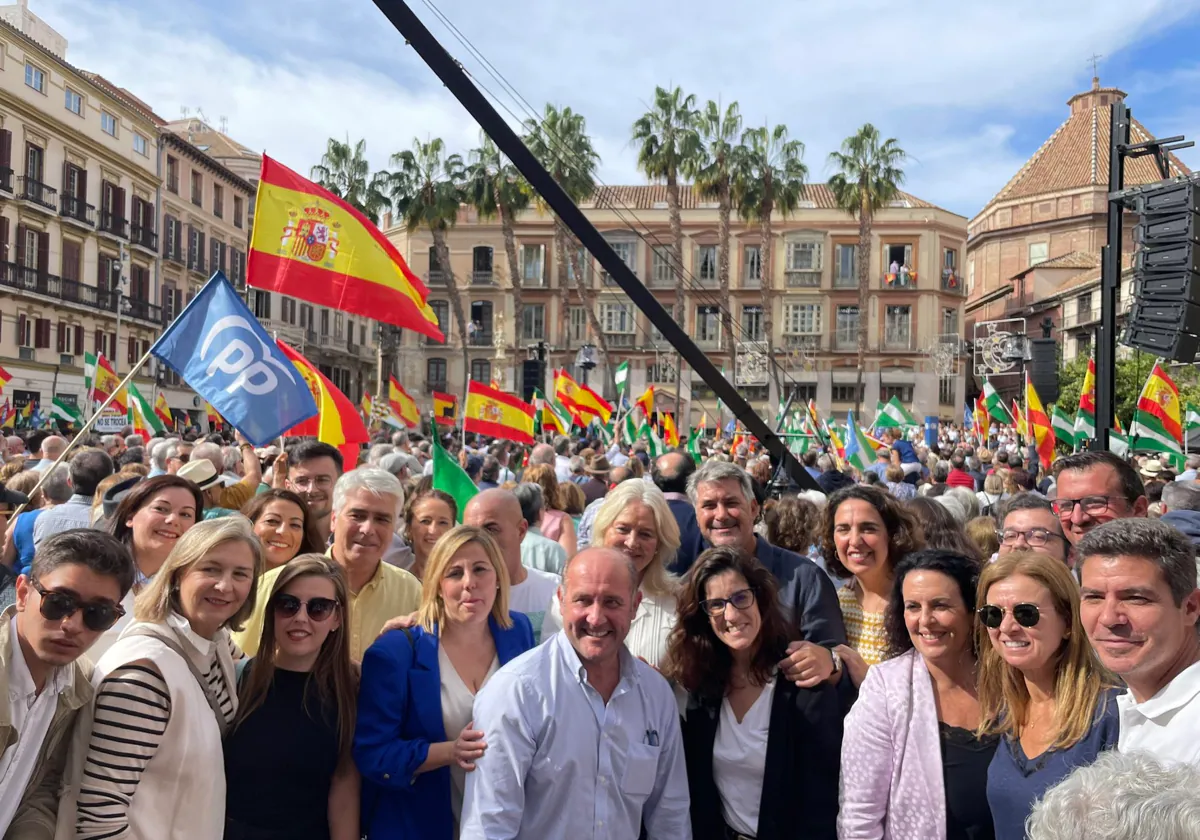 Nutrida representación del PP de Cádiz en Málaga para cargar contra la amnistía