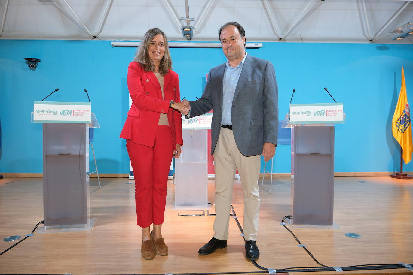 Fotos: cara a cara entre los candidatos a dirigir la Universidad de Cádiz