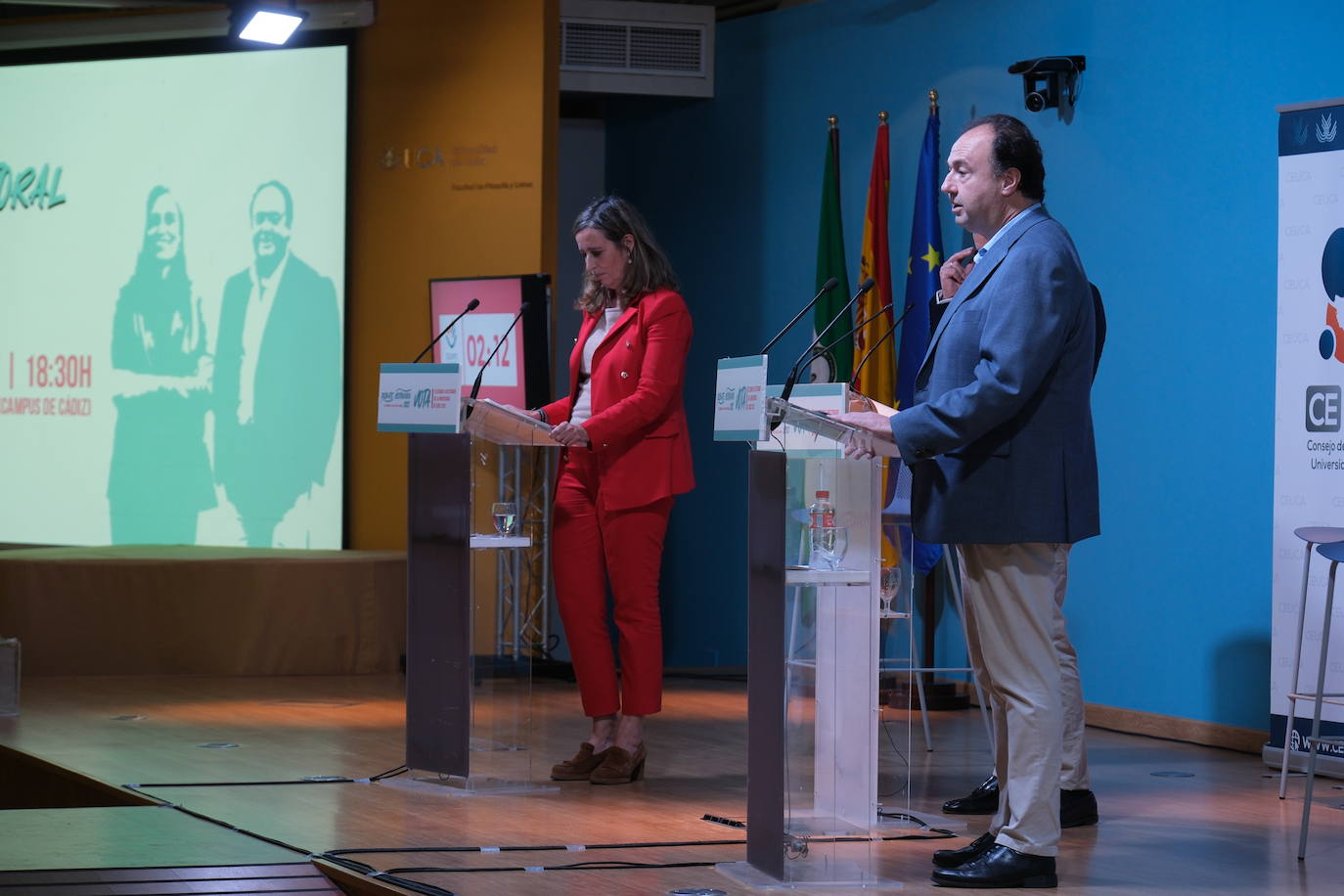 Fotos: cara a cara entre los candidatos a dirigir la Universidad de Cádiz