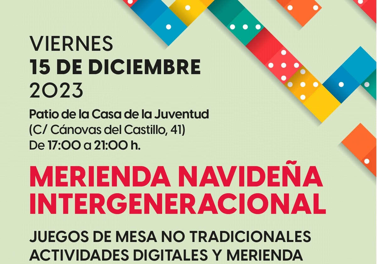 La Casa de la Juventud de Cádiz acoge la primera merienda navideña intergeneracional.