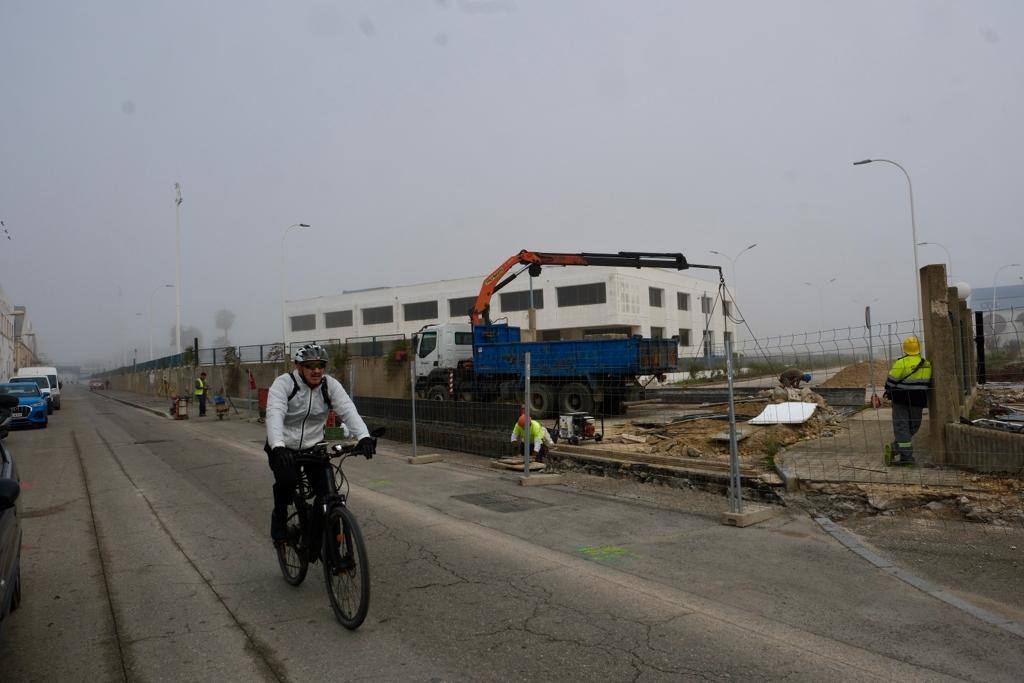 Así queda el nuevo vallado de Altadis