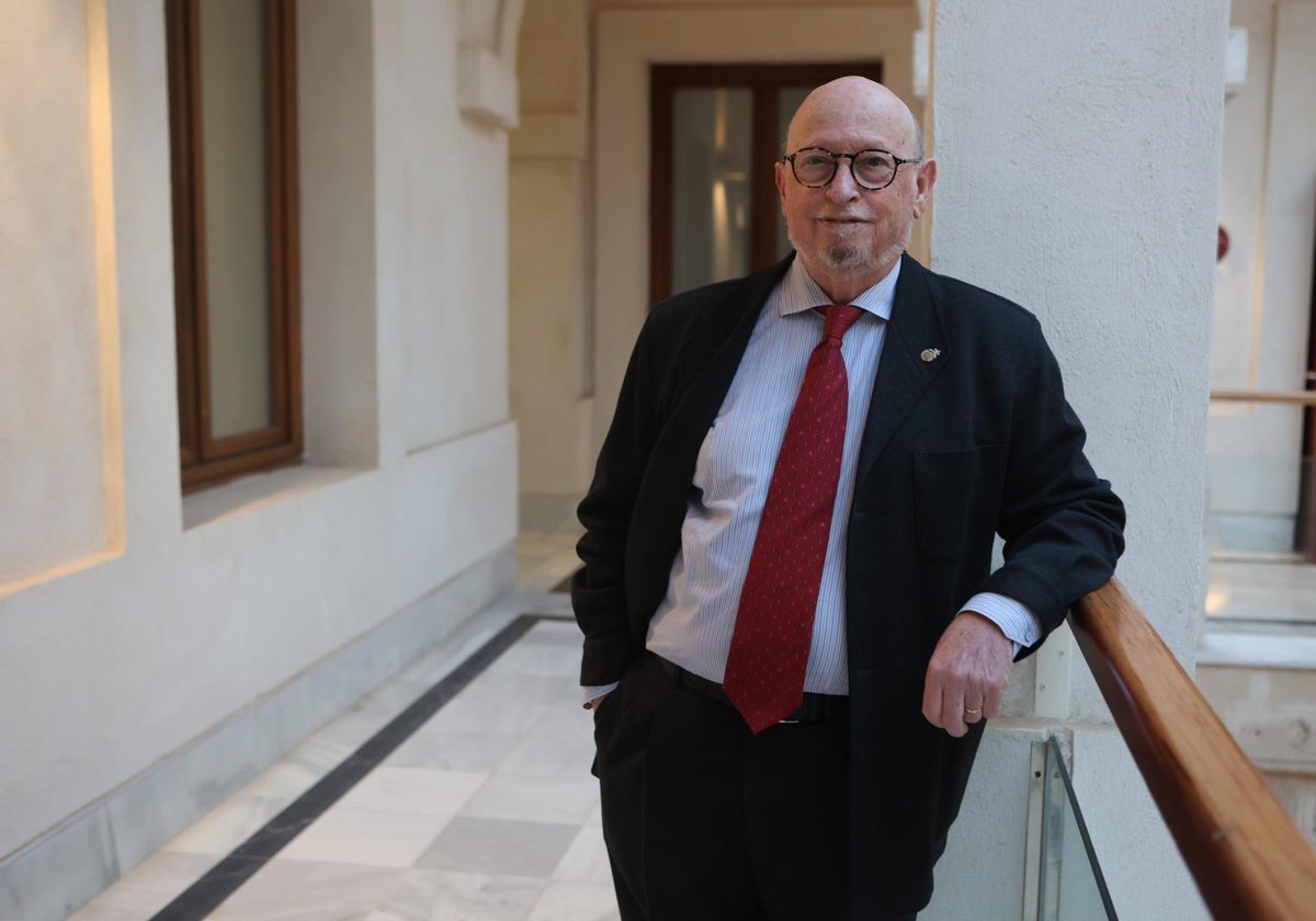 Enrique García-Agulló, este lunes en la Casa de Iberoamérica, sede de la Real Academia.