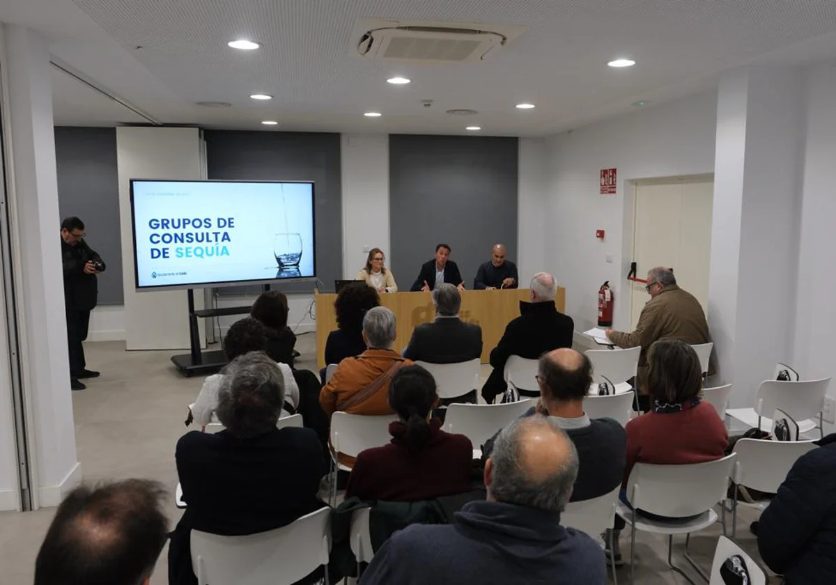 Aguas de Cádiz ha convocado este miércoles al Grupo de Consulta del Plan de Sequía