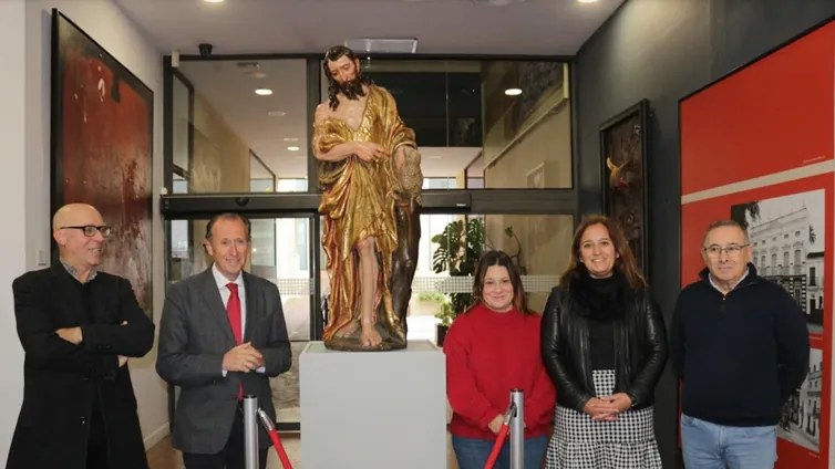 La escultura 'San Juan' de Roque Balduque, que llegó a subastarse en Sothesby, regresa a Chiclana