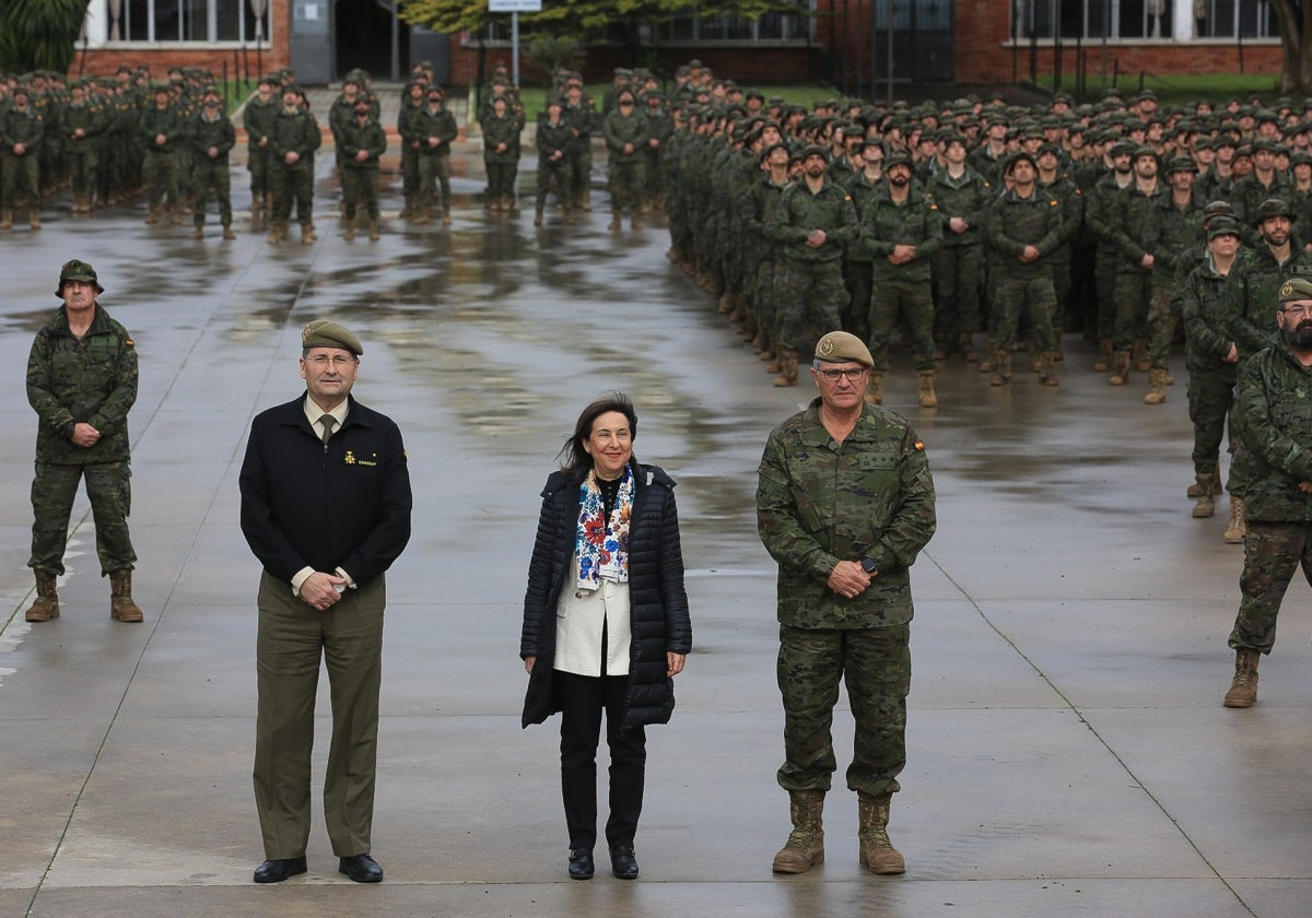 La ministra de Defensa, en el acto.