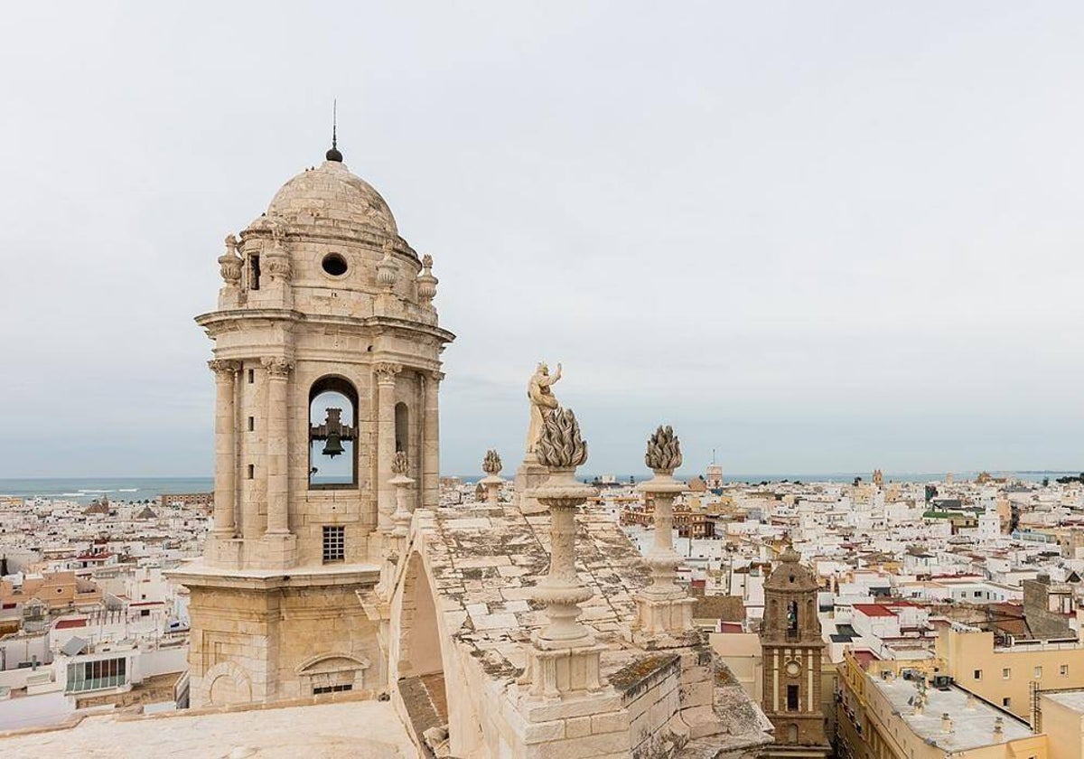 Cádiz a vista de pájaro.