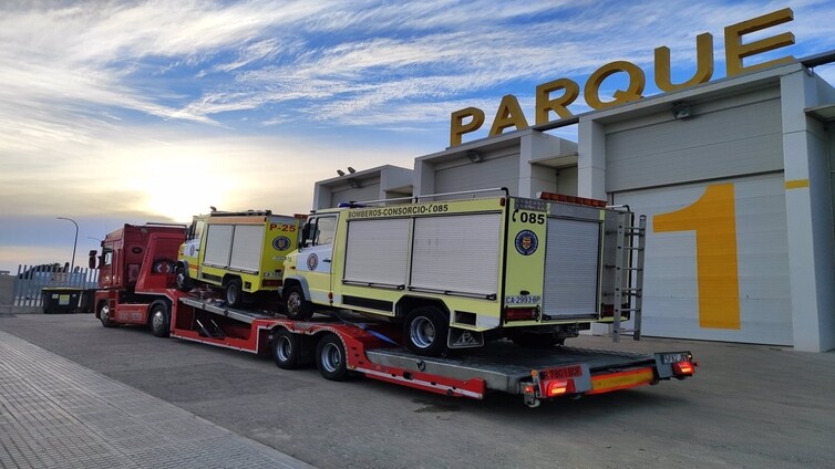 El Consorcio de Bomberos envía a Paraguay una donación de ocho vehículos contra incendios
