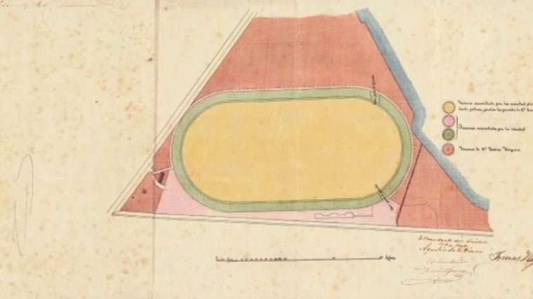 Plano del hipódromo