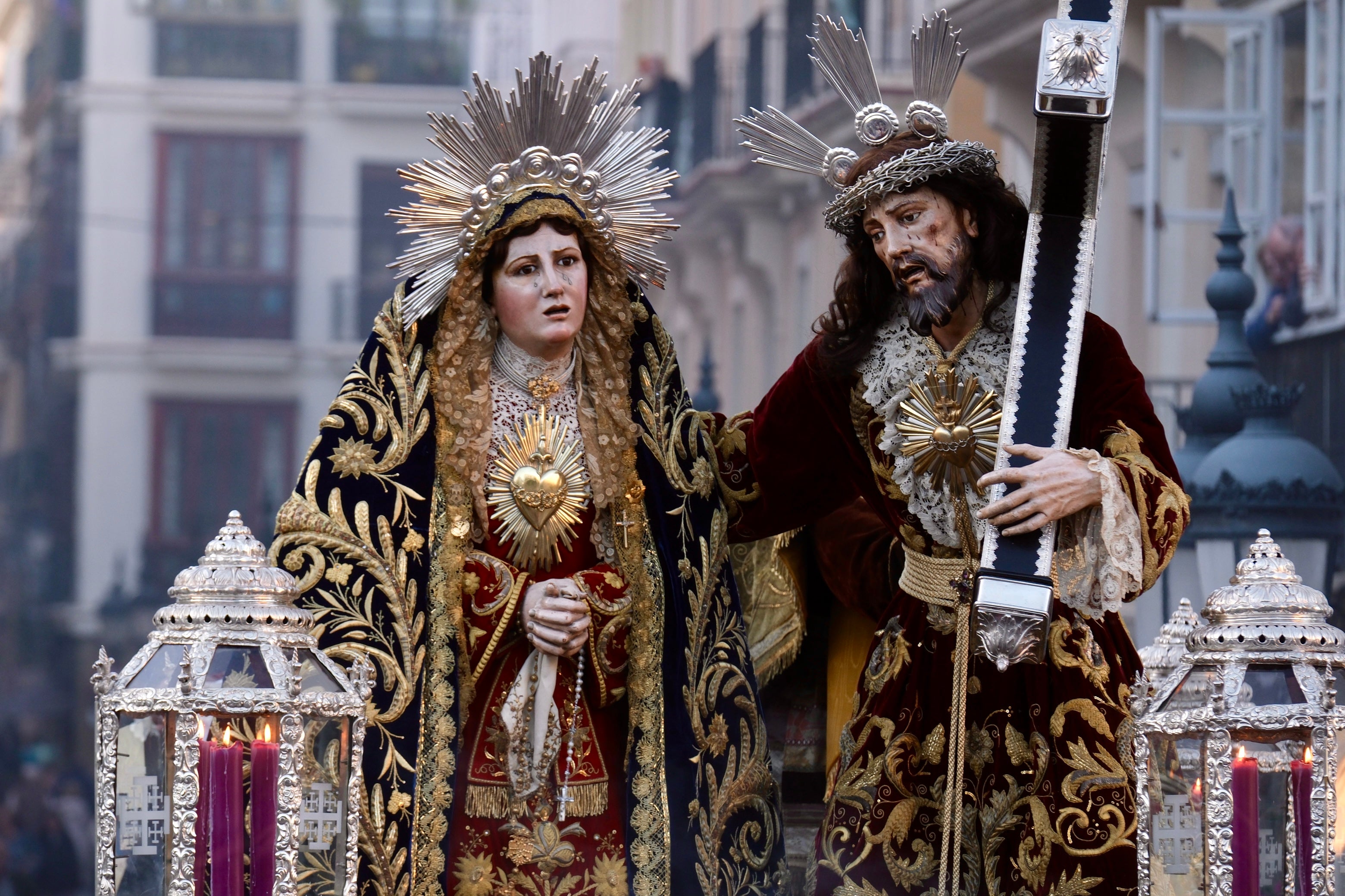 Las imágenes del Vía Crucis