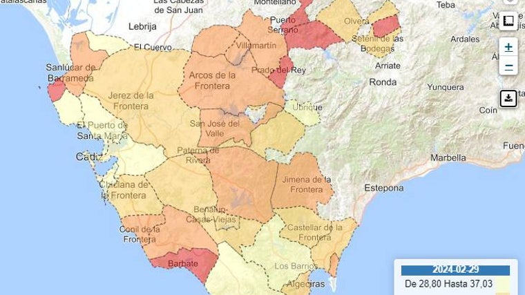 Mapa de la pobreza infantil en Cádiz