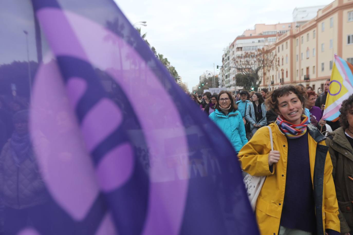 Fotos: Así ha sido la jornada feminista en Cádiz