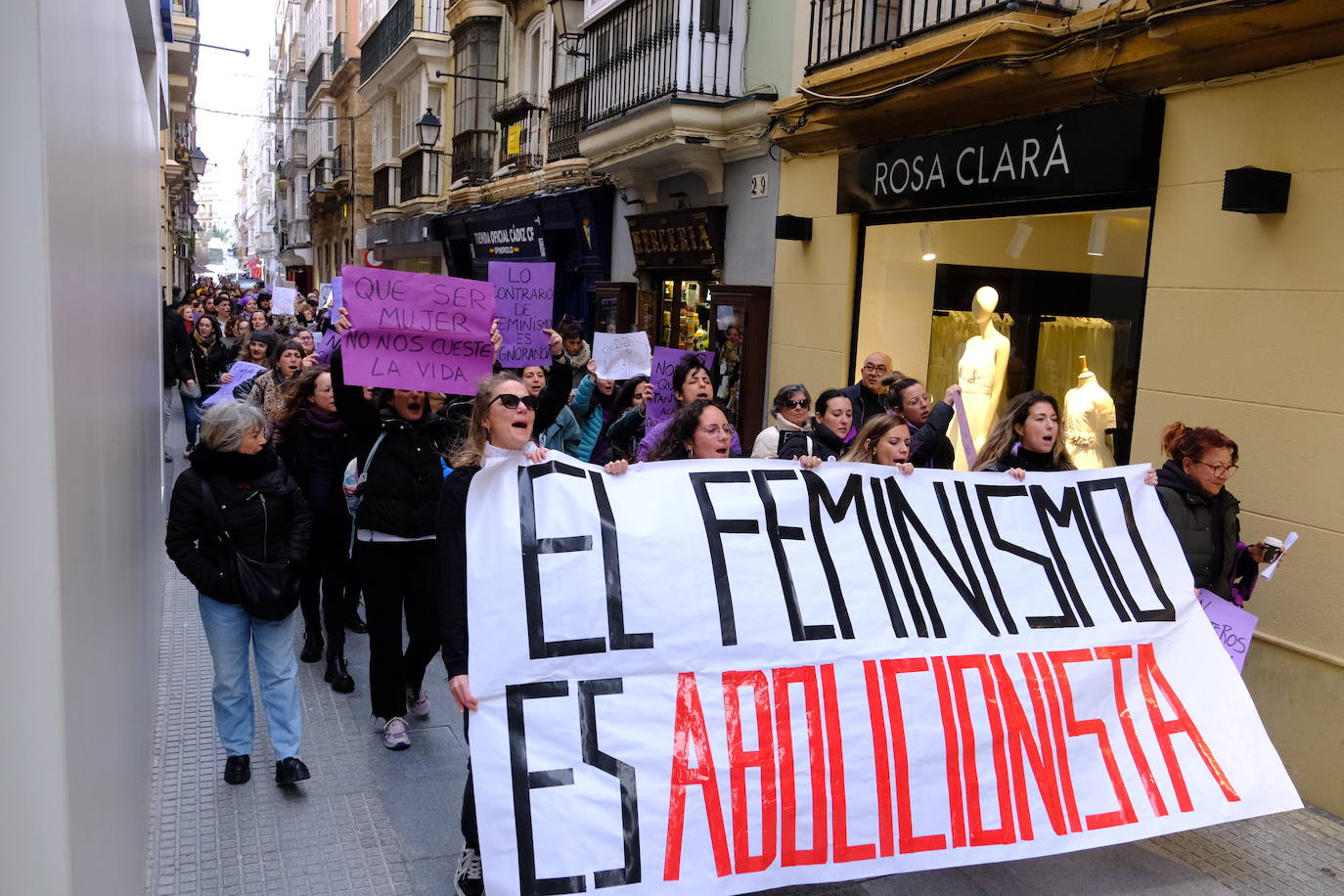 Fotos II: Manifestación 8-M en Cádiz